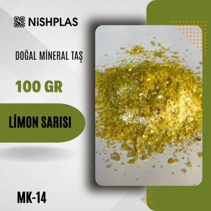 Nishplas Doğal Mineral Taş – Limon Sarısı – MK-14