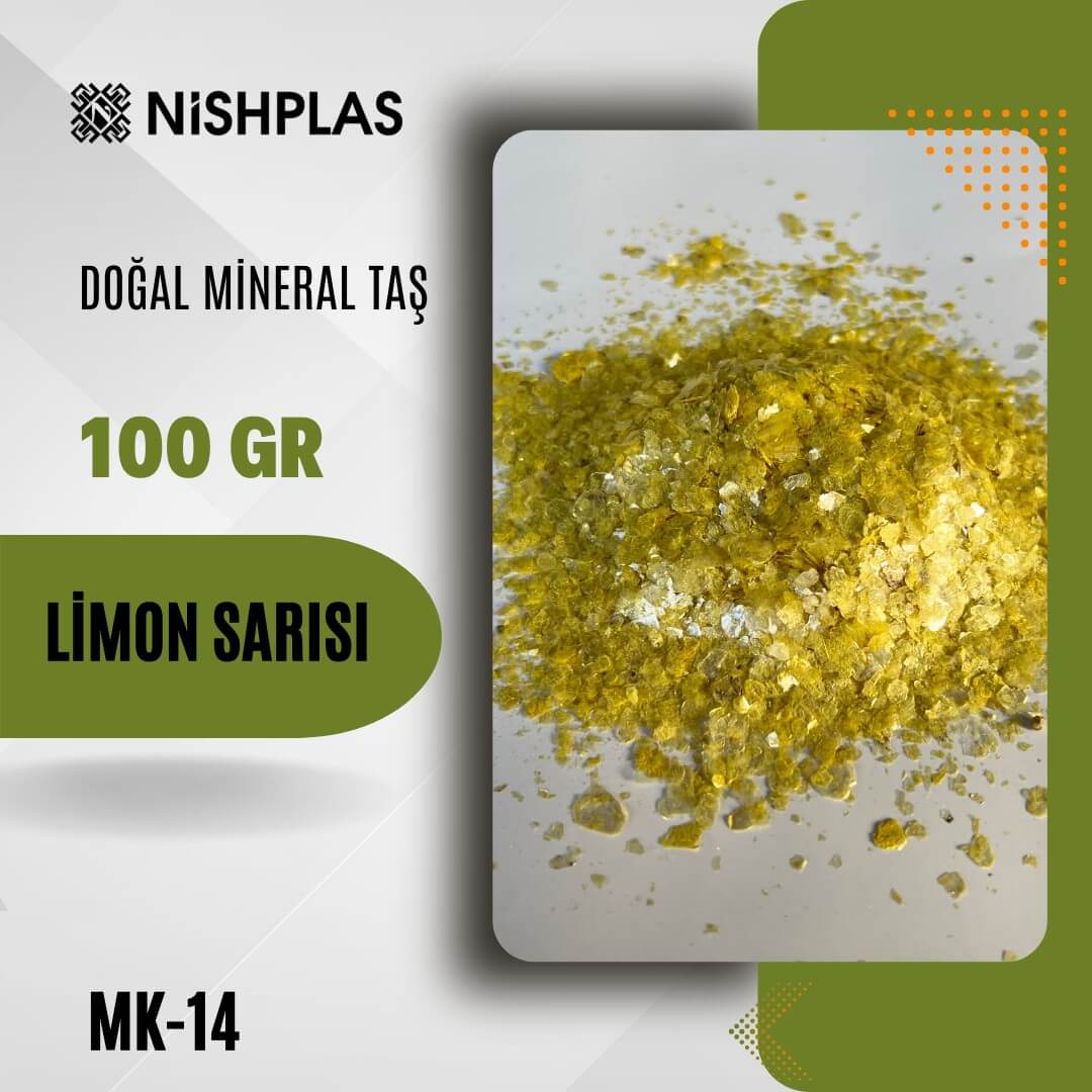 Nishplas Doğal Mineral Taş – Limon Sarısı – MK-14