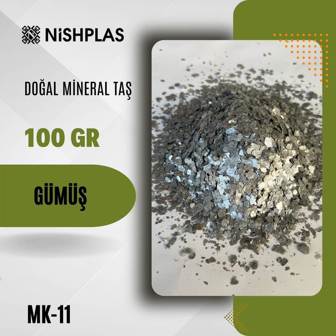 Nishplas Doğal Mineral Taş – Gümüş – MK-11
