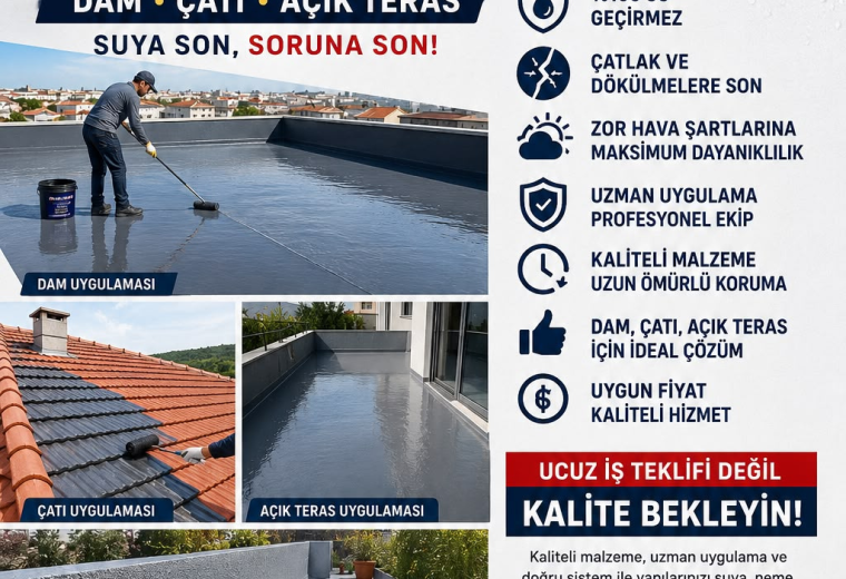 10 Yıl Noter Garanili Su izolasyon